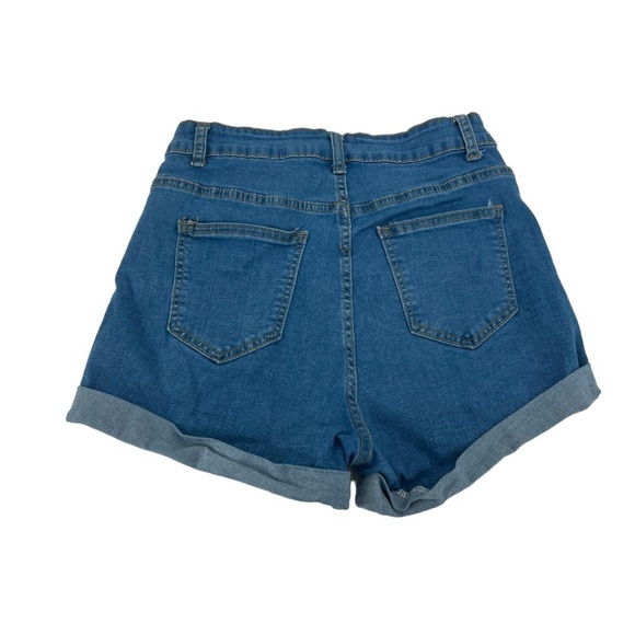 Cuffed Hem Jean Shorts Size Medium Women’s - Picture 3 of 4